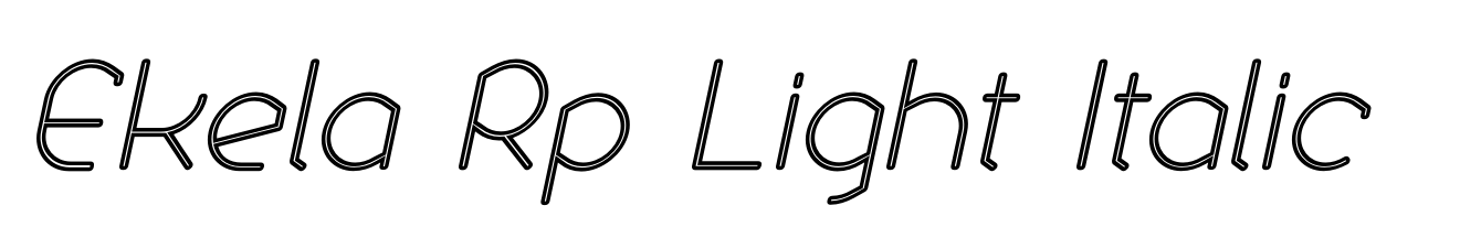 Ekela Rp Light Italic